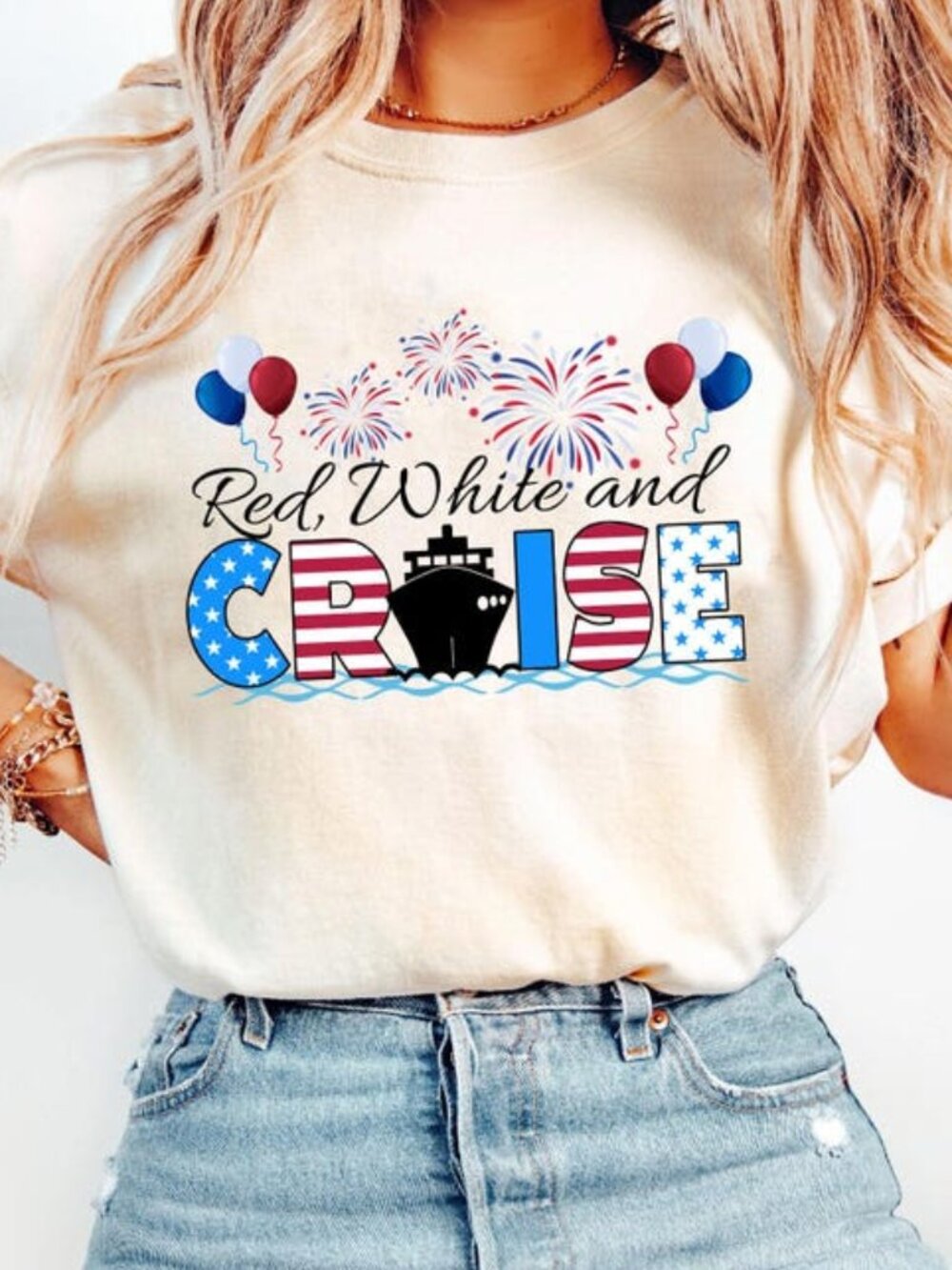 Red White And Cruise Shirt, 4th Of July Cruise Shirts, Fourth Of July Tee
